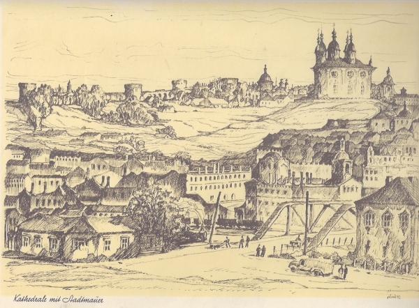 Зарисовки Смоленска времён оккупации от немецкого капрала H. de Cleur