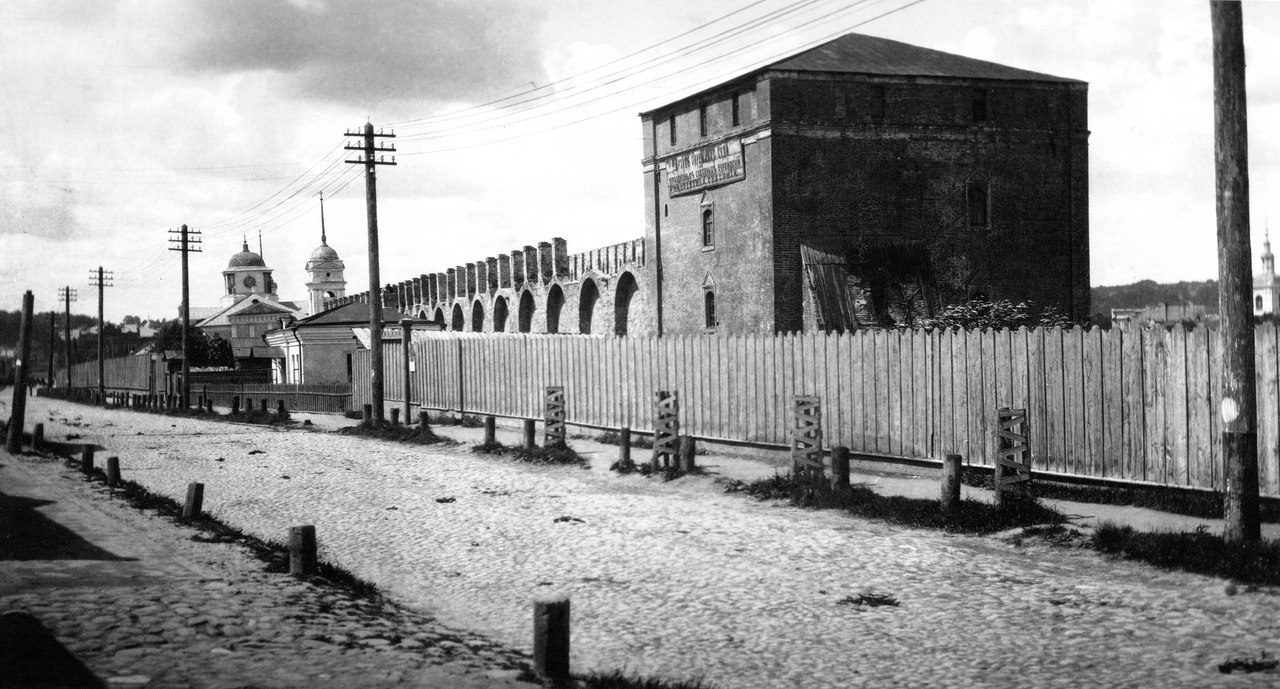 Смоленская крепостная стена начала XX века. Северная часть