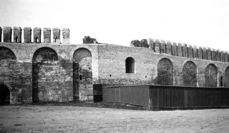 Смоленская крепостная стена начала XX века. Западная часть