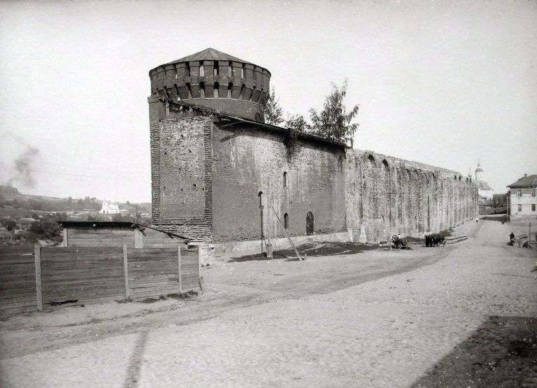 Смоленская крепостная стена начала XX века. Северная часть