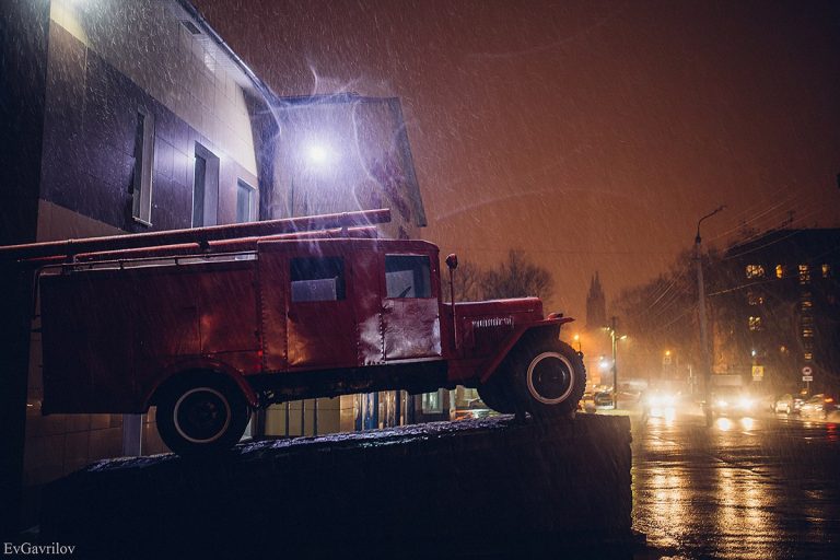 Второй "первый" снег в Смоленске 2017