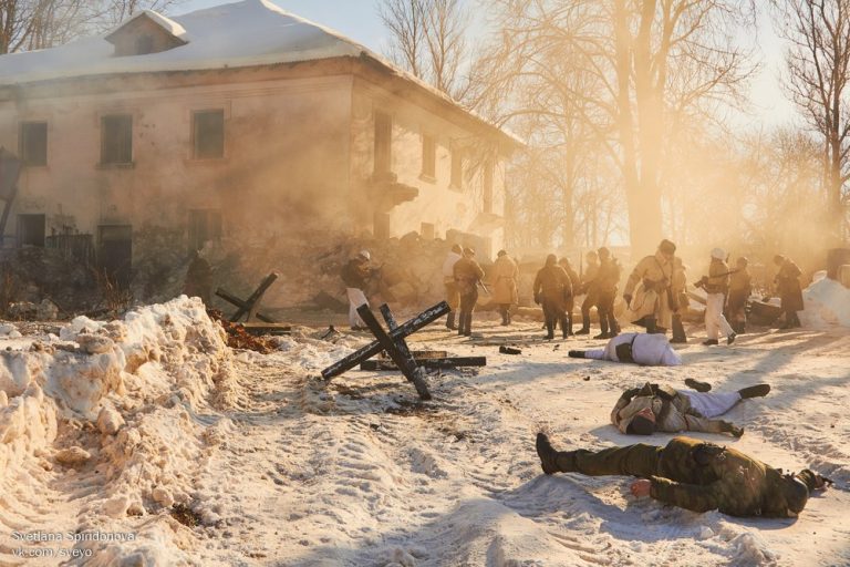 В Смоленске 23 февраля захватили «немецкий штаб» - фоторепортаж