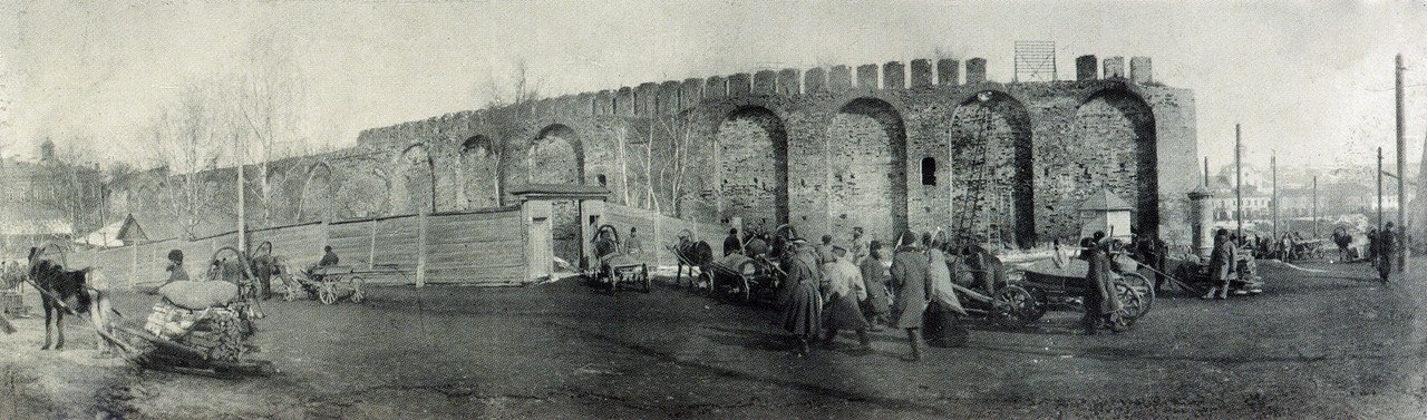 Восточный участок крепостной стены и водозабор. Начало ХХ века
