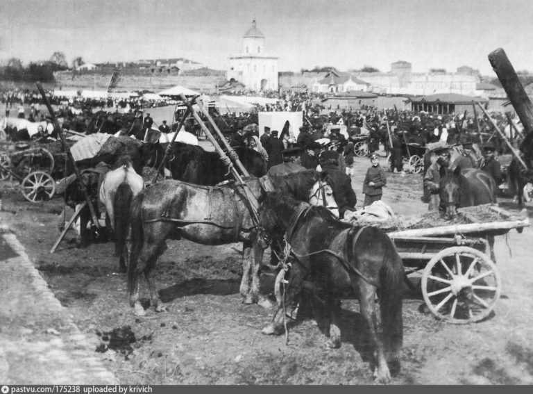 Вознесенская ярмарка на Молоховской площади, начало XX века