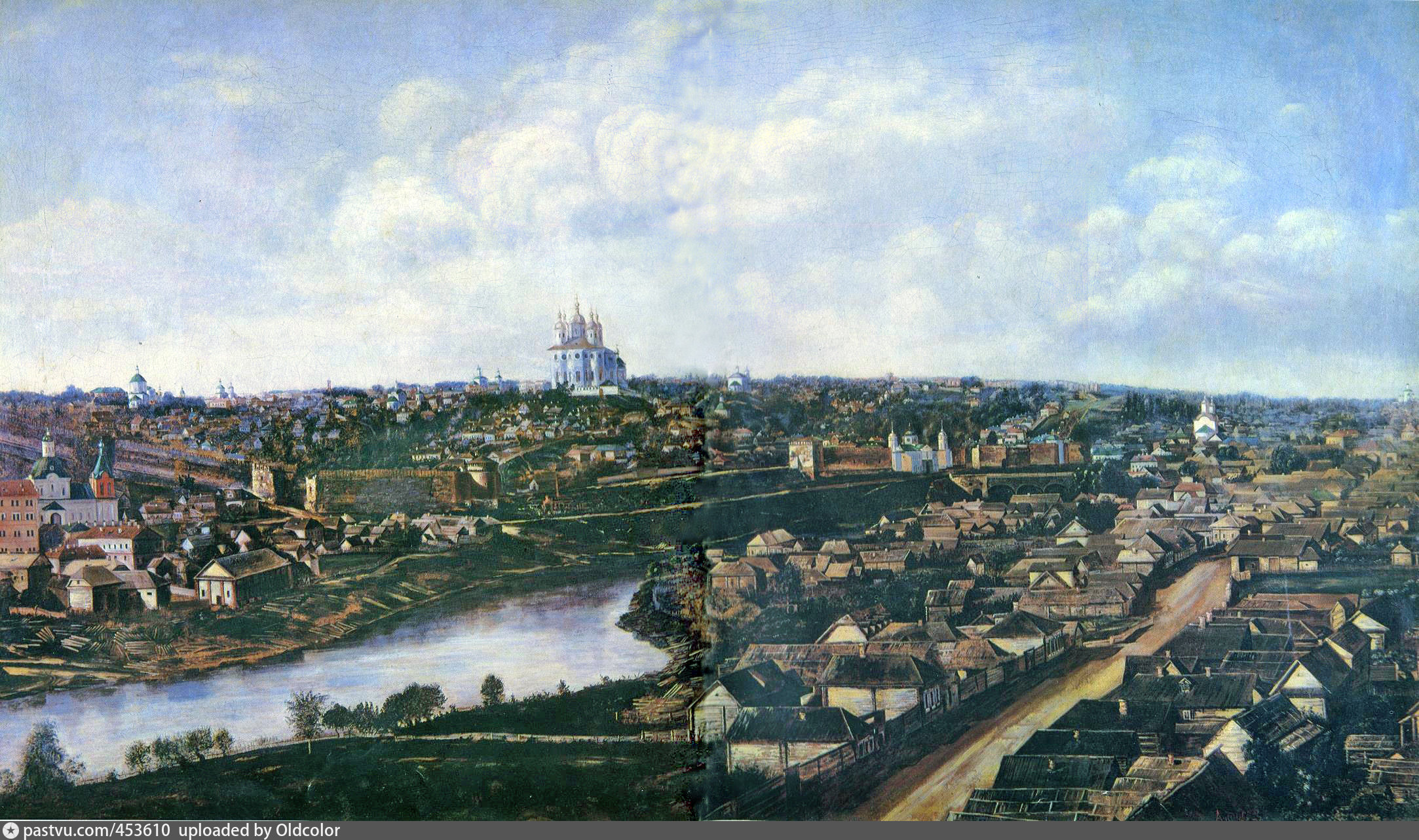 Панорама Смоленска из Заднепровья, конец XIX века