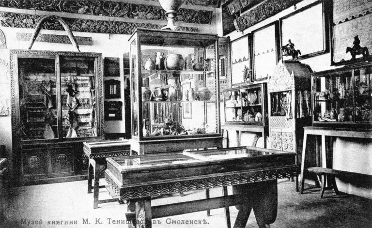 Экспозиция музея "Русская старина", фото 1909-1911 годов